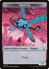 Warrior // Thopter Double-Sided Token [March of the Machine Tokens] | Enigma On Main