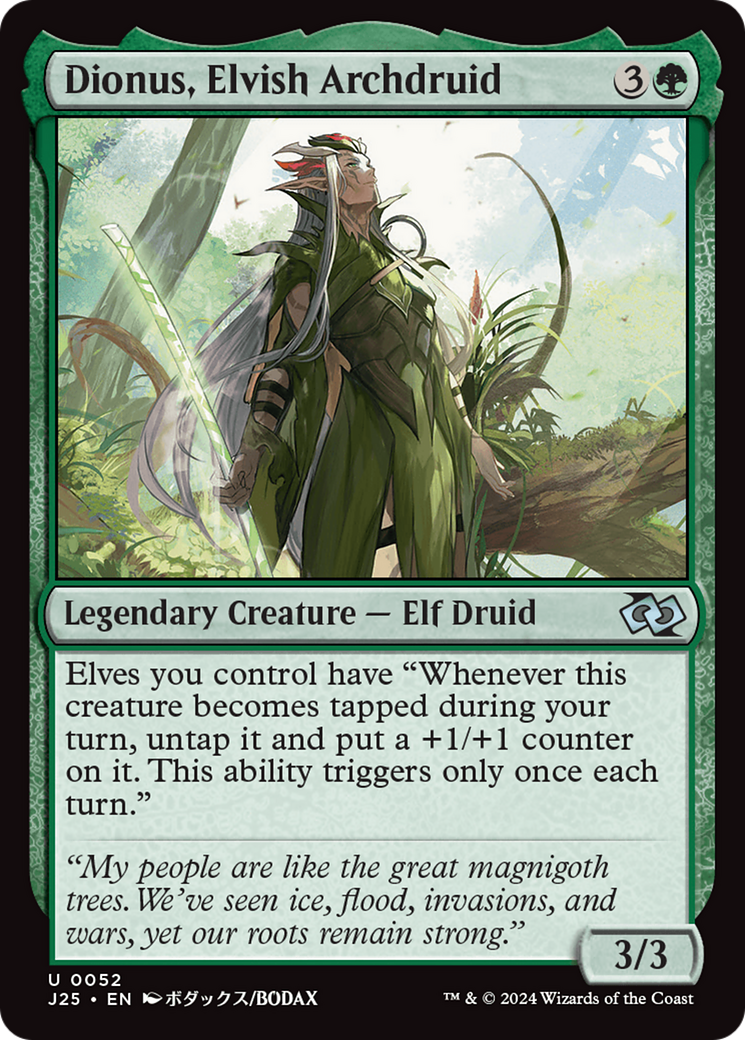 Dionus, Elvish Archdruid [Foundations Jumpstart] | Enigma On Main