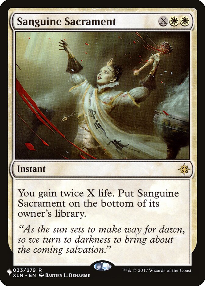 Sanguine Sacrament [The List] | Enigma On Main