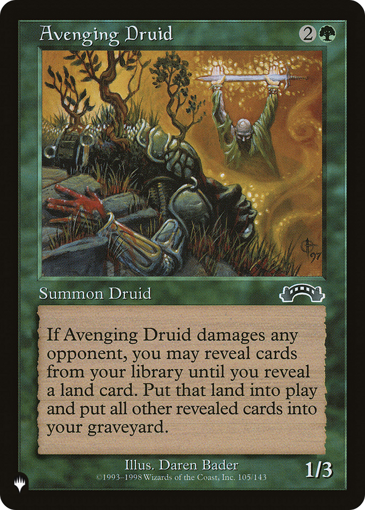 Avenging Druid [The List Reprints] | Enigma On Main