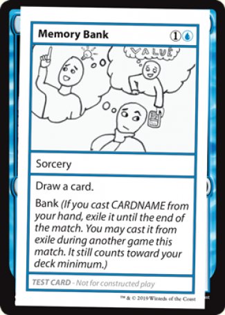 Memory Bank (2021 Edition) [Mystery Booster Playtest Cards] | Enigma On Main