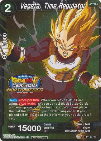 Vegeta, Time Regulator (Championship Final 2019) (Finalist) (P-142) [Tournament Promotion Cards] | Enigma On Main