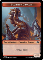 Scorpion Dragon // Plot Double-Sided Token [Outlaws of Thunder Junction Tokens] | Enigma On Main
