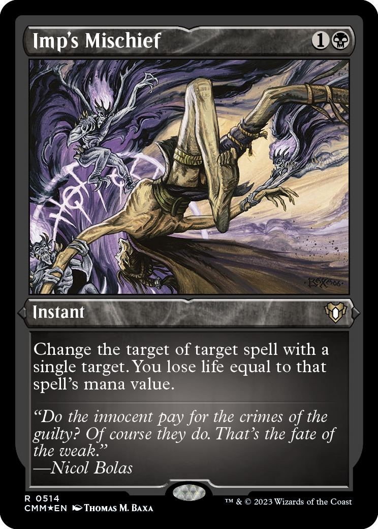 Imp's Mischief (Foil Etched) [Commander Masters] | Enigma On Main