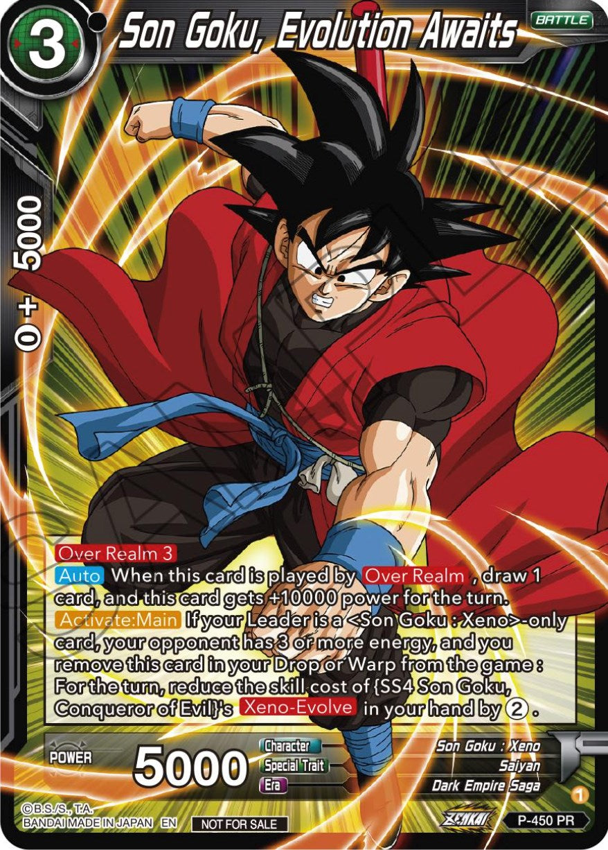 Son Goku, Evolution Awaits (P-450) [Tournament Promotion Cards] | Enigma On Main