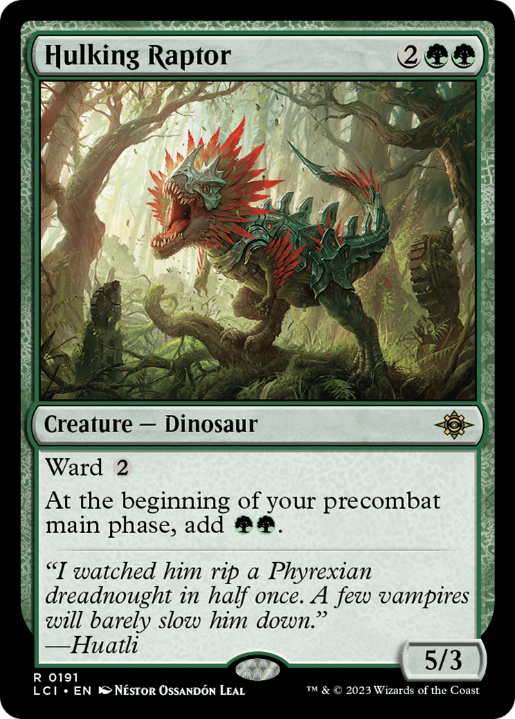 Hulking Raptor [The Lost Caverns of Ixalan] | Enigma On Main