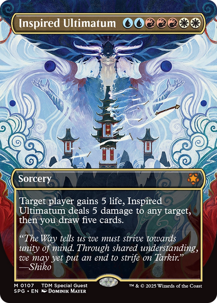 Inspired Ultimatum (Borderless) [Tarkir: Dragonstorm Special Guests] | Enigma On Main