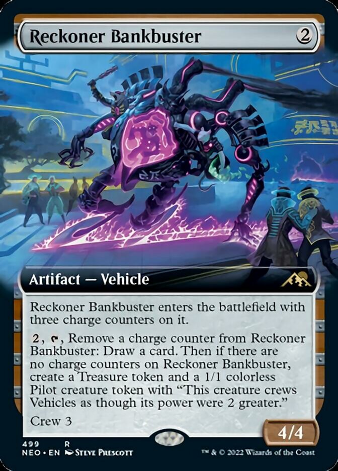 Reckoner Bankbuster (Extended Art) [Kamigawa: Neon Dynasty] | Enigma On Main