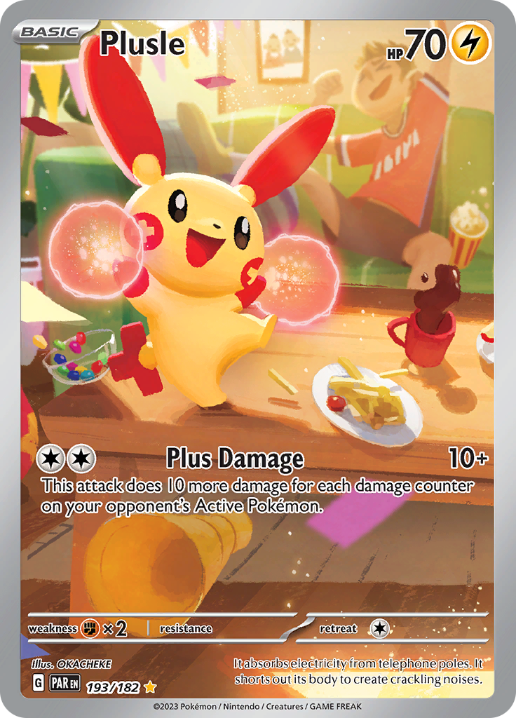 Plusle (193/182) [Scarlet & Violet: Paradox Rift] | Enigma On Main