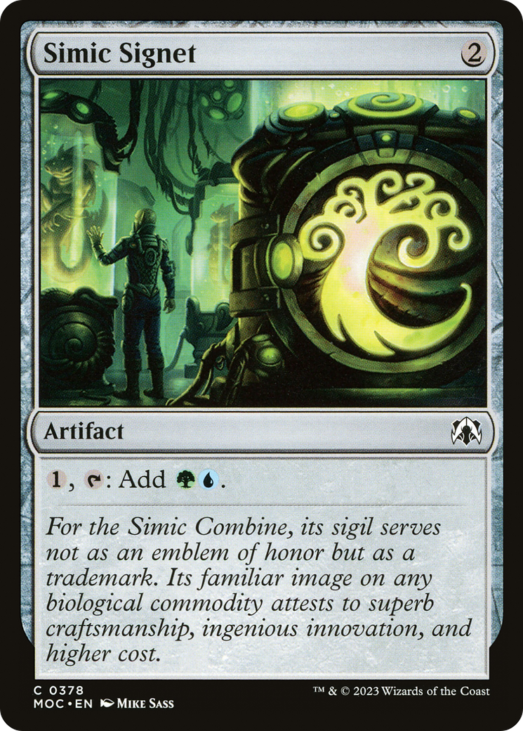 Simic Signet [March of the Machine Commander] | Enigma On Main