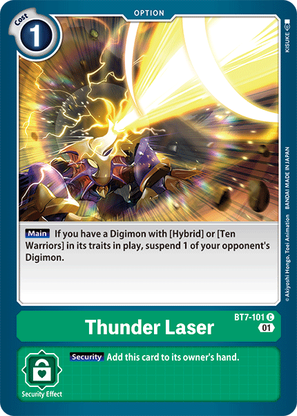 Thunder Laser [BT7-101] [Next Adventure] | Enigma On Main