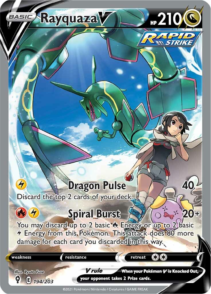 Rayquaza V (194/203) [Sword & Shield: Evolving Skies] | Enigma On Main