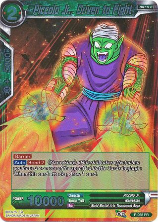 Piccolo Jr., Driven to Fight (P-058) [Promotion Cards] | Enigma On Main