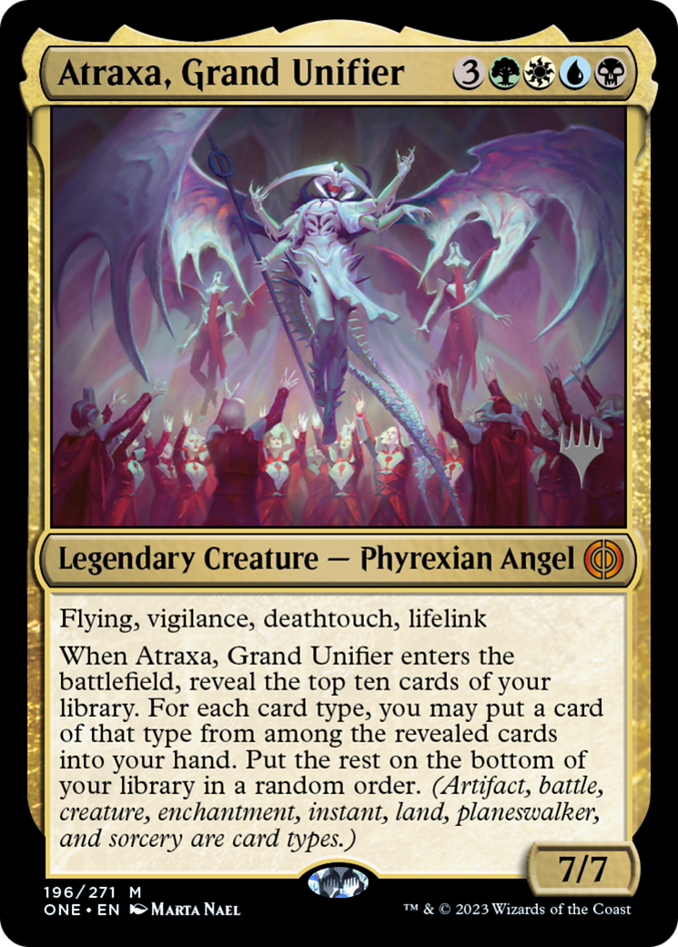 Atraxa, Grand Unifier (Promo Pack) [Phyrexia: All Will Be One Promos] | Enigma On Main