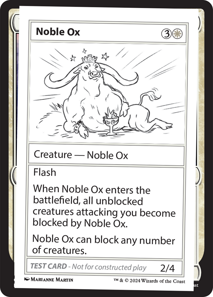 Noble Ox [Mystery Booster 2 Playtest Cards] | Enigma On Main