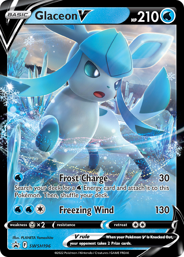 Glaceon V (SWSH196) [Sword & Shield: Black Star Promos] | Enigma On Main