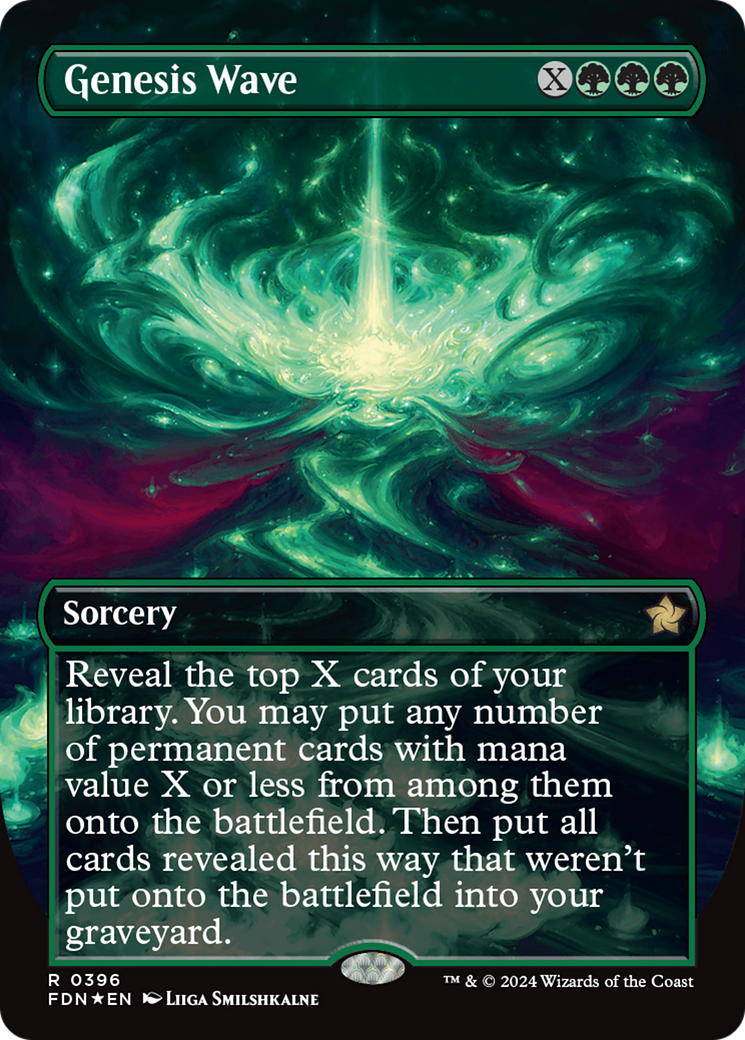 Genesis Wave (Borderless) (Mana Foil) [Foundations] | Enigma On Main