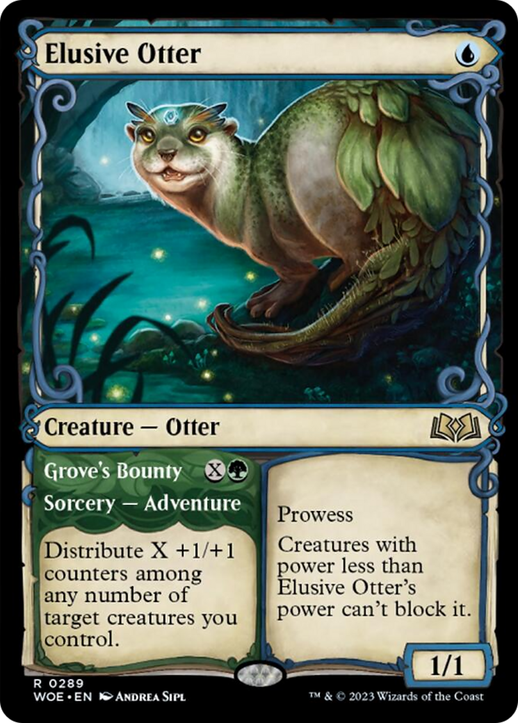 Elusive Otter // Grove's Bounty (Showcase) [Wilds of Eldraine] | Enigma On Main