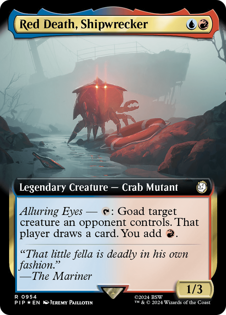 Red Death, Shipwrecker (Extended Art) (Surge Foil) [Fallout] | Enigma On Main