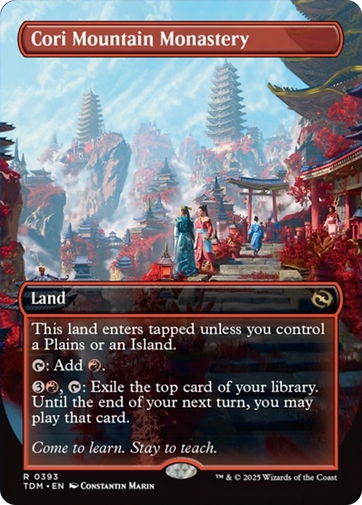 Cori Mountain Monastery (Borderless) [Tarkir: Dragonstorm] | Enigma On Main