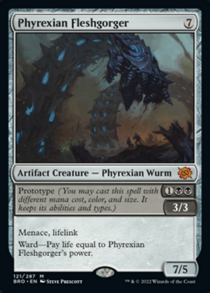 Phyrexian Fleshgorger (Promo Pack) [The Brothers' War Promos] | Enigma On Main