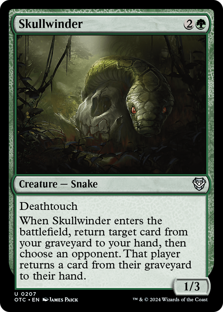 Skullwinder [Outlaws of Thunder Junction Commander] | Enigma On Main