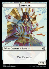 Rebel // Samurai Double-Sided Token [Phyrexia: All Will Be One Tokens] | Enigma On Main