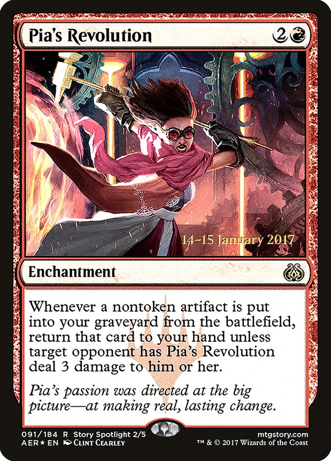 Pia's Revolution [Aether Revolt Prerelease Promos] | Enigma On Main