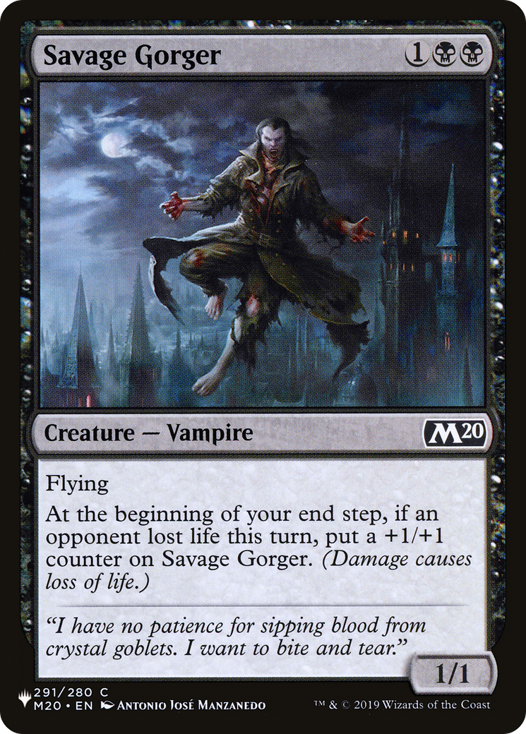 Savage Gorger [The List Reprints] | Enigma On Main