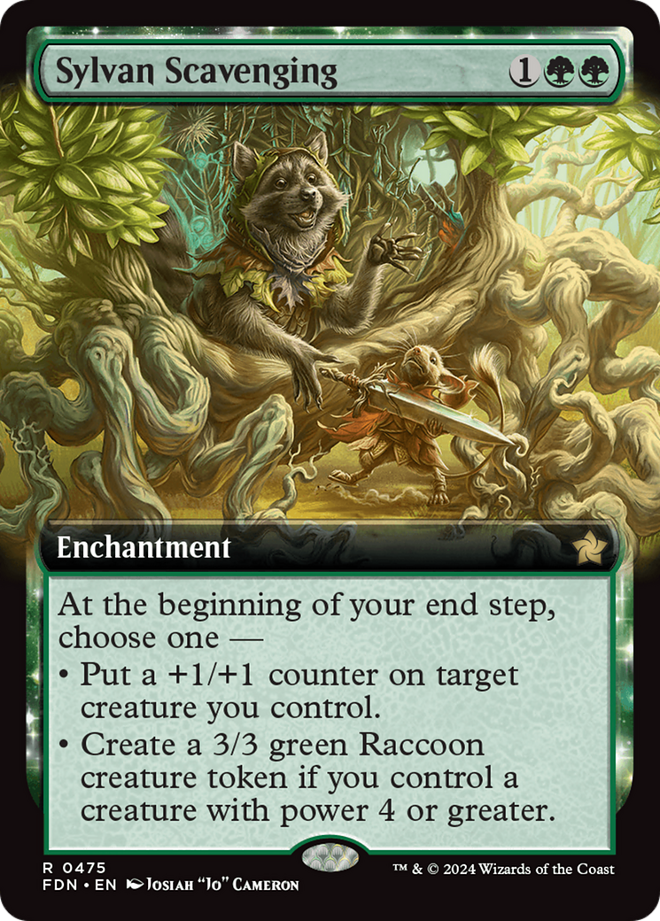 Sylvan Scavenging (Extended Art) [Foundations] | Enigma On Main