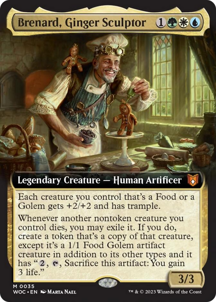 Brenard, Ginger Sculptor (Extended Art) [Wilds of Eldraine Commander] | Enigma On Main