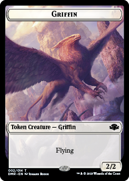 Zombie // Griffin Double-Sided Token [Dominaria Remastered Tokens] | Enigma On Main