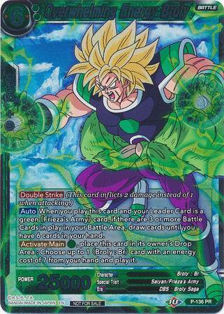 Overwhelming Energy Broly (Series 7 Super Dash Pack) (P-136) [Promotion Cards] | Enigma On Main