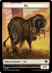 Phyrexian Golem // Ox Double-Sided Token [Commander Masters Tokens] | Enigma On Main