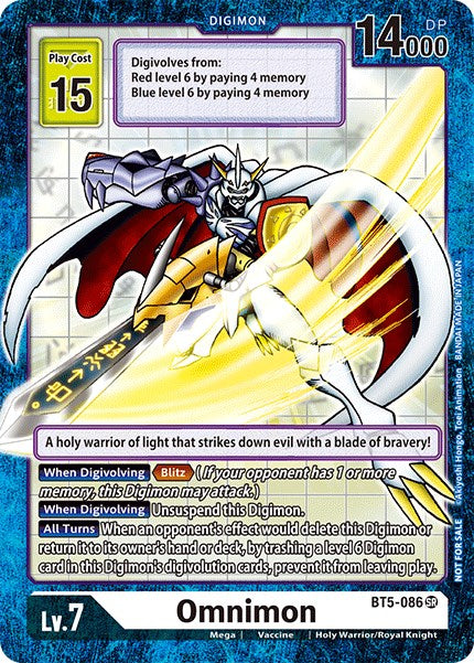 Omnimon [BT5-086] (Across Time Box Promo) [Battle of Omni Promos] | Enigma On Main