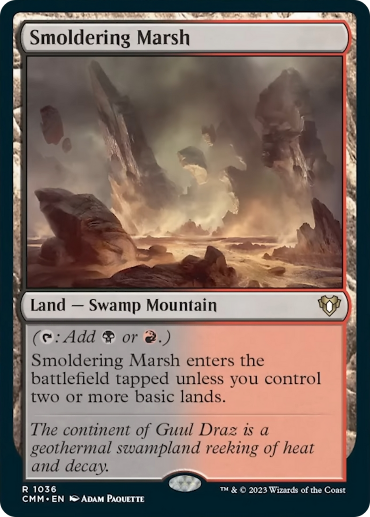 Smoldering Marsh [Commander Masters] | Enigma On Main