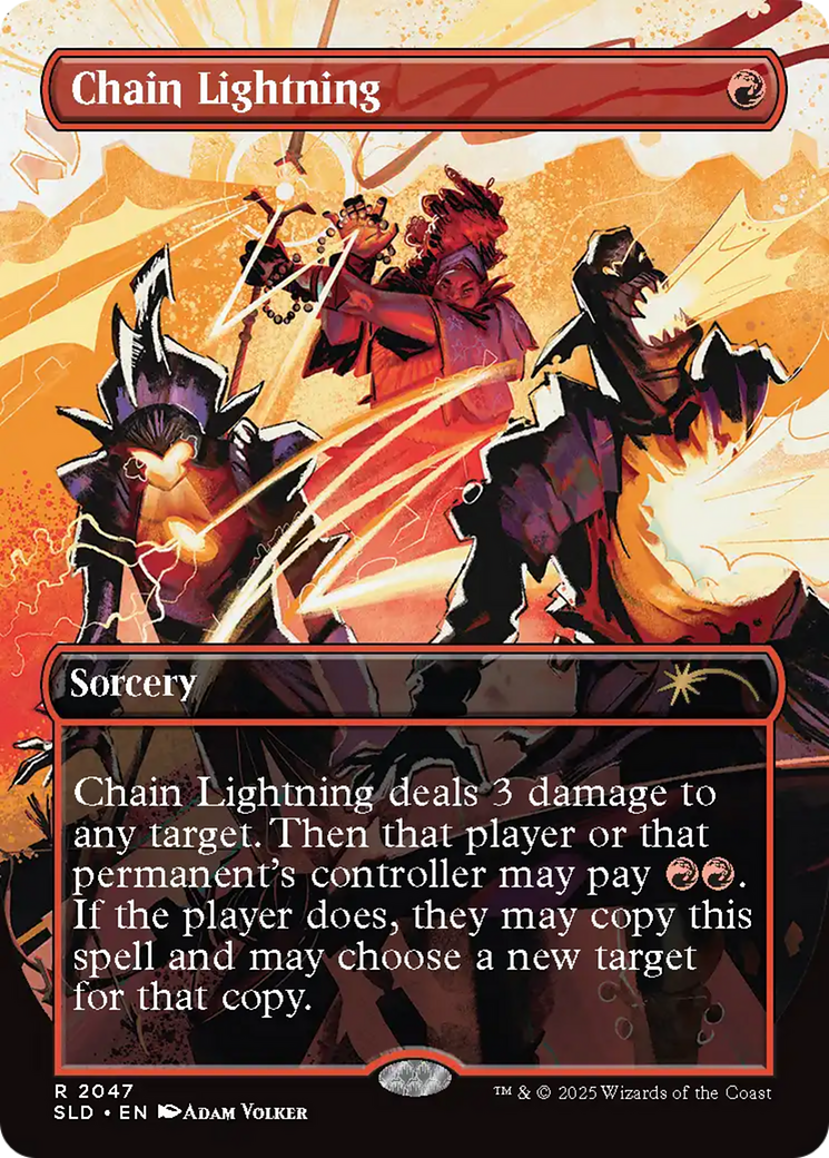 Chain Lightning (2047) (Rainbow Foil) [Secret Lair Drop Series] | Enigma On Main