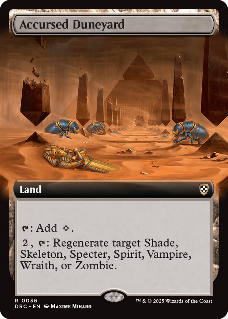 Accursed Duneyard (Extended Art) [Aetherdrift Commander] | Enigma On Main