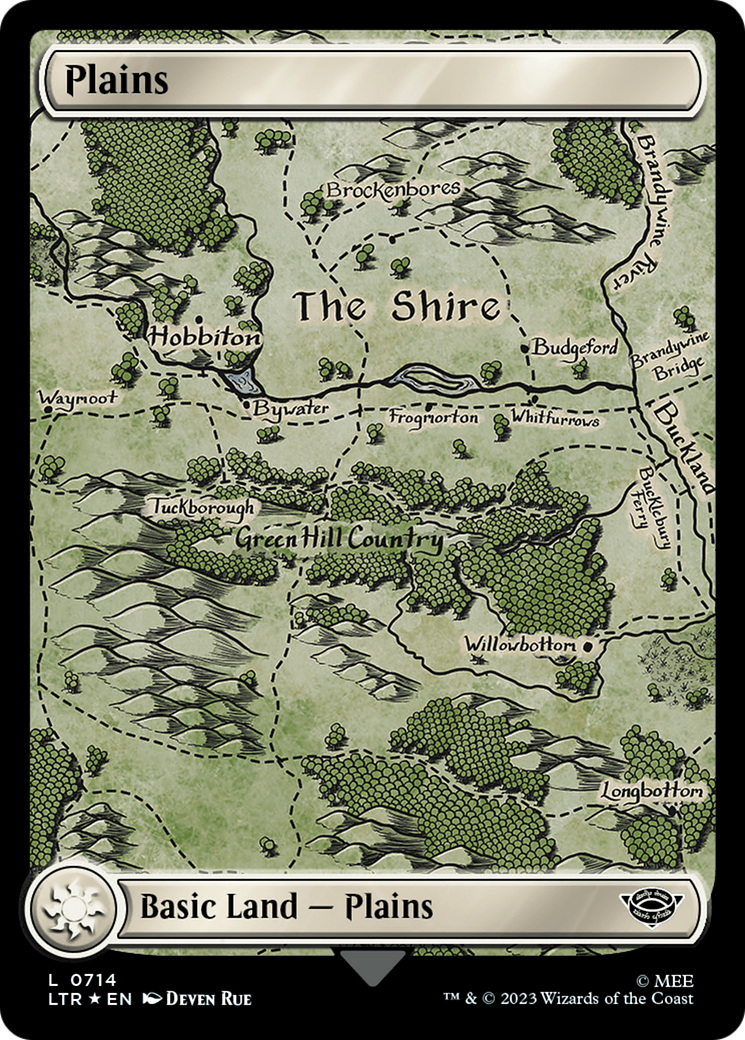 Plains (0714) (Surge Foil) [The Lord of the Rings: Tales of Middle-Earth] | Enigma On Main