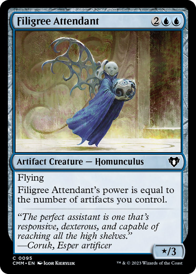 Filigree Attendant [Commander Masters] | Enigma On Main