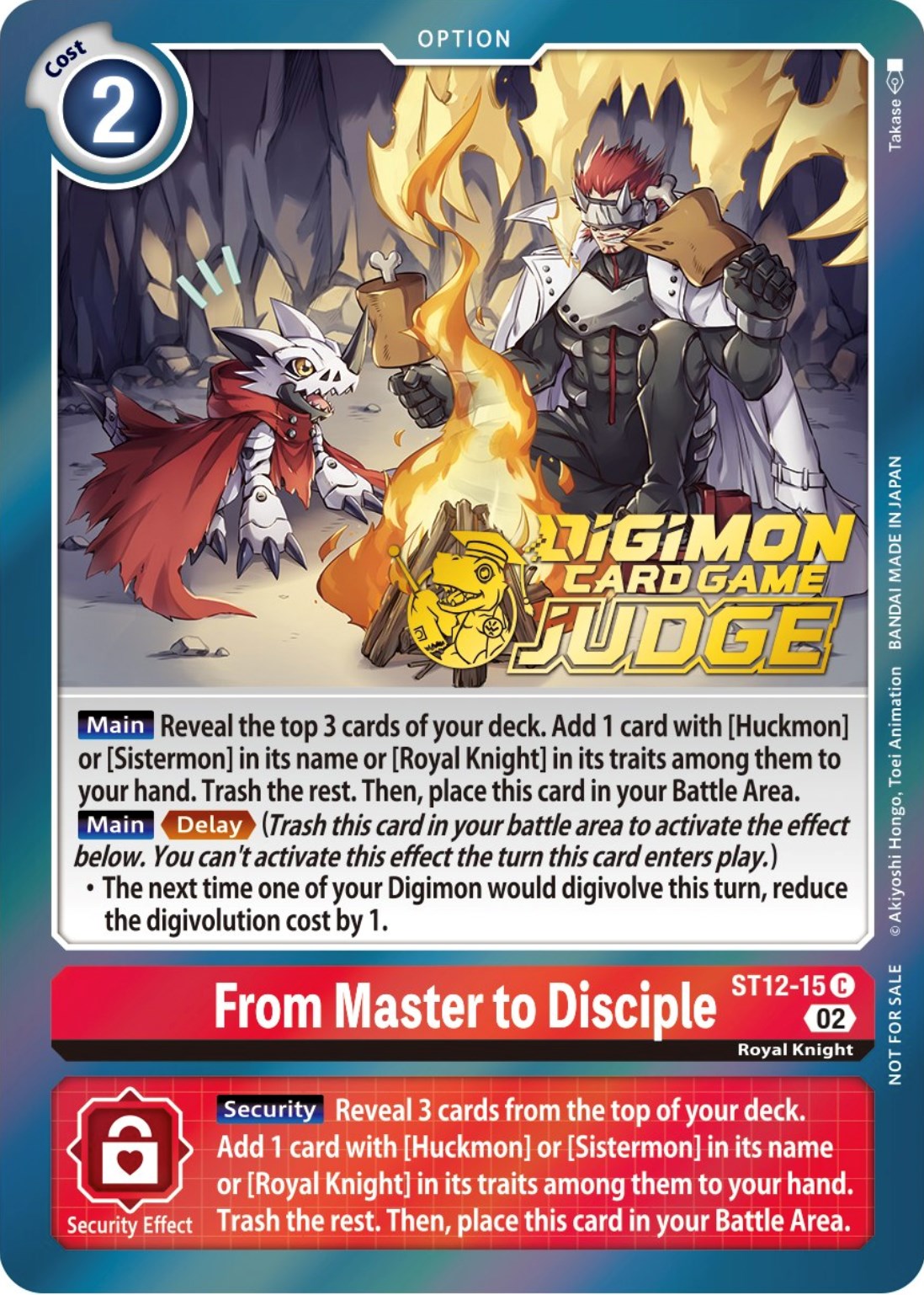 From Master to Disciple [ST12-15] (Judge Pack 3) [Starter Deck: Jesmon Promos] | Enigma On Main