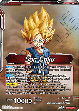 Son Goku // Son Goku, Pan, and Trunks, Space Adventurers (BT17-001) [Ultimate Squad] | Enigma On Main