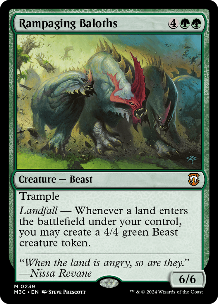 Rampaging Baloths (Ripple Foil) [Modern Horizons 3 Commander] | Enigma On Main