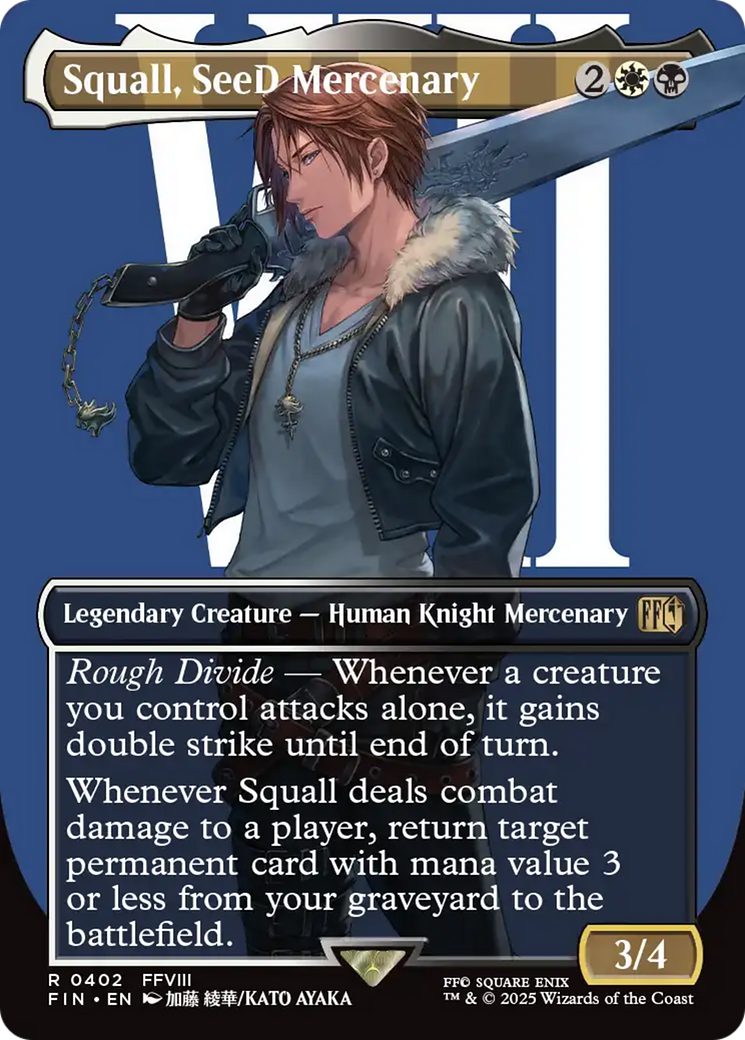 Squall, SeeD Mercenary (Borderless) [FINAL FANTASY] | Enigma On Main