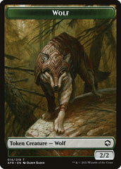 Wolf // Mordenkainen Emblem Double-Sided Token [Dungeons & Dragons: Adventures in the Forgotten Realms Tokens] | Enigma On Main