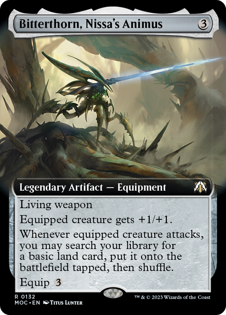 Bitterthorn, Nissa's Animus (Extended Art) [March of the Machine Commander] | Enigma On Main
