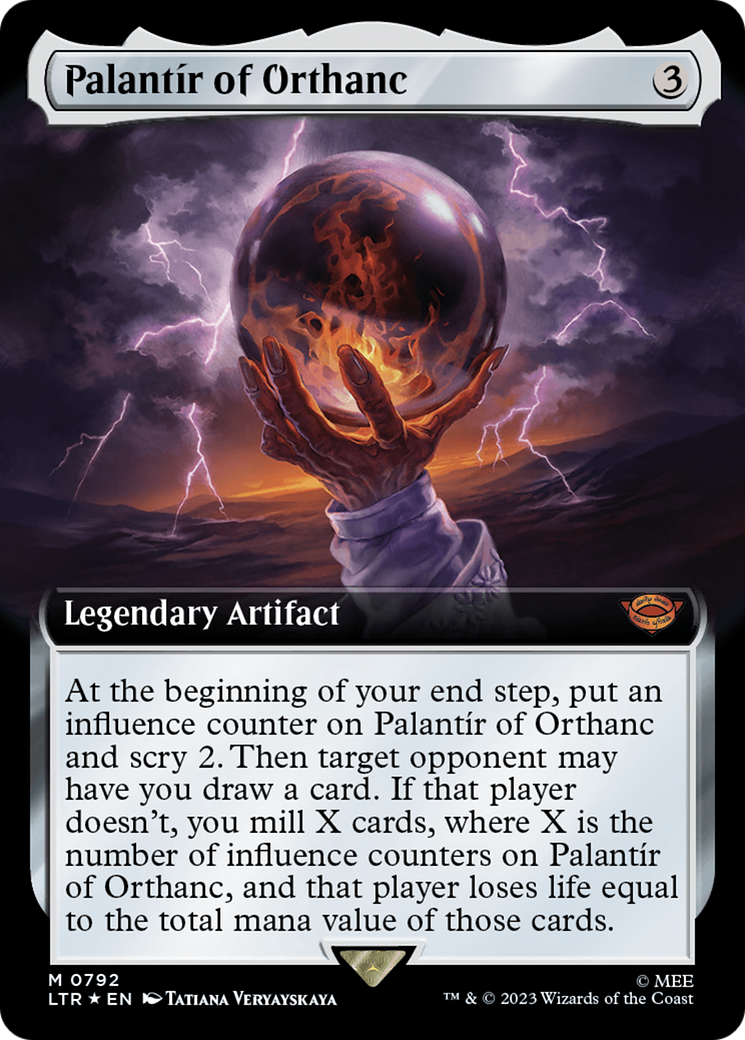 Palantir of Orthanc (Extended Art) (Surge Foil) [The Lord of the Rings: Tales of Middle-Earth] | Enigma On Main