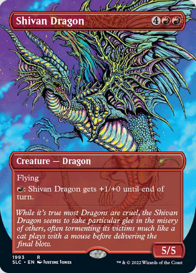 Shivan Dragon (Borderless) [Secret Lair Countdown Kit] | Enigma On Main