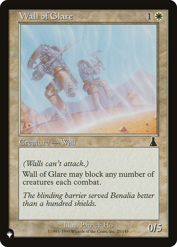 Wall of Glare [The List Reprints] | Enigma On Main