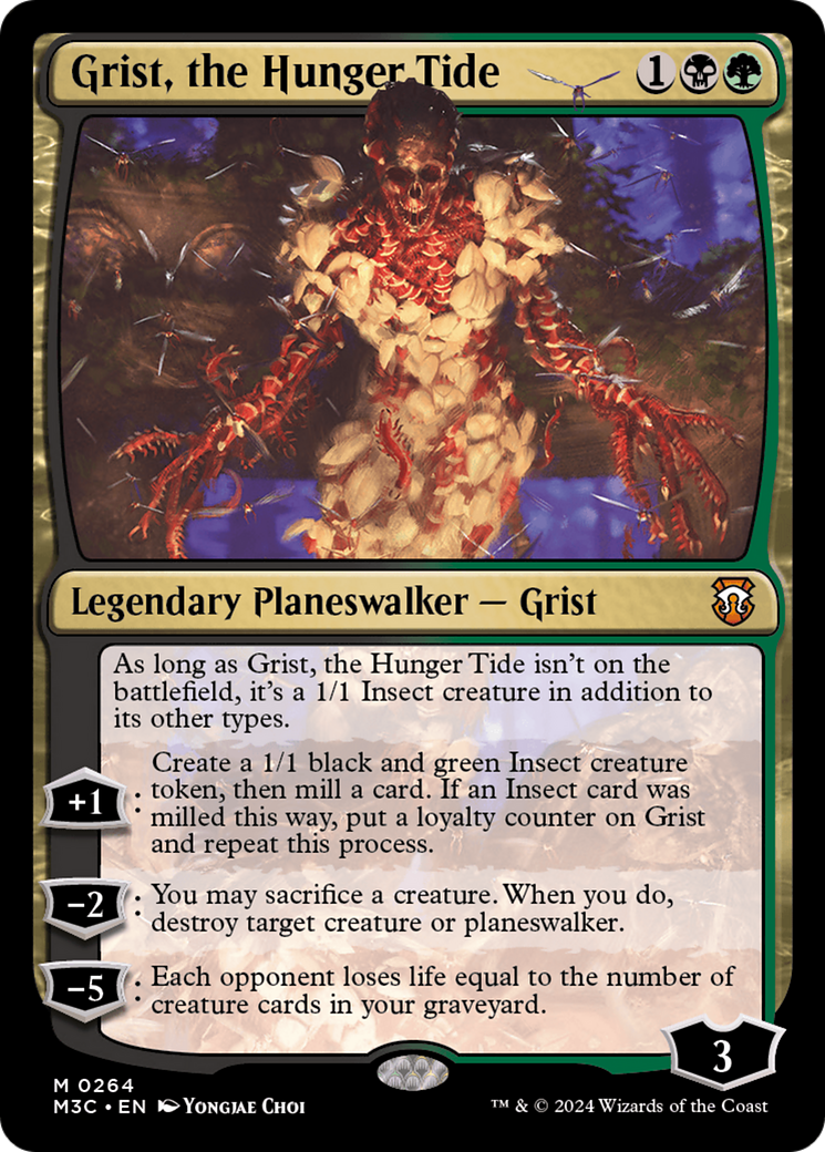 Grist, the Hunger Tide (Ripple Foil) [Modern Horizons 3 Commander] | Enigma On Main